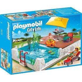 Bild på Playmobil City Life - Pool med soldäck 5575