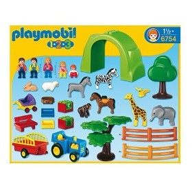 Bild på Playmobil 1.2.3 - Stor djurpark 6754