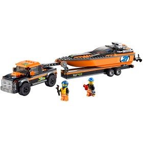 Bild på LEGO City - Fyrhjulsdriven bil med motorbåt 60085