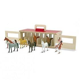 Bild på Melissa & Doug Take-Along Show-Horse Stable