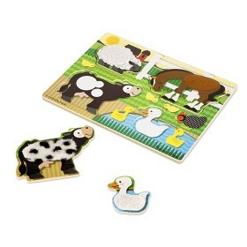 Bild på Melissa & Doug - Farm Touch and Feel Puzzle