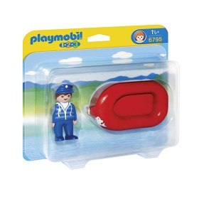 Bild på Playmobil 1.2.3 - Man med gummibåt 6795