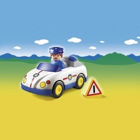 Bild på Playmobil 1.2.3 - Polisbil med polis 6797