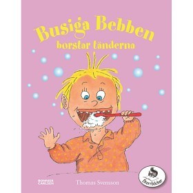 Bild på Busiga Bebben borstar tänderna