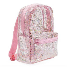 Bild på A Little Lovely Company Glitter Ryggsäck (Transparent/Rosa)