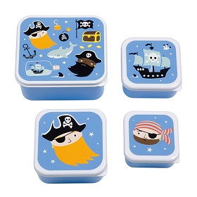 Bild på A Little Lovely Company Snackbox 4-pack Pirates
