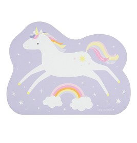 Bild på A Little Lovely Company Underlägg Jumping Unicorn (Lila)