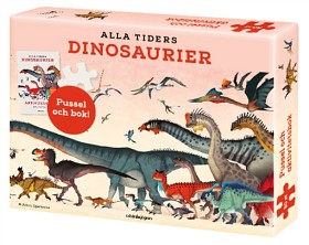 Bild på Alla tiders Dinosaurier (Pussel 150-bitar och bok)