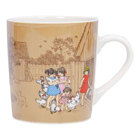 Bild på Alla vi barn i Bullerbyn Mugg  Bullerbyn (Brun)