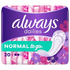 Bild på Always Dailies Normal To Go 20 st doftfri