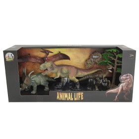 Bild på Animal Life Kit med 4 dinosarier ink Triceratops