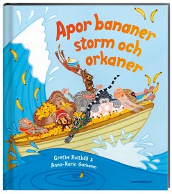 Bild på Apor bananer storm och orkaner - En räknebok om tiokompisarna