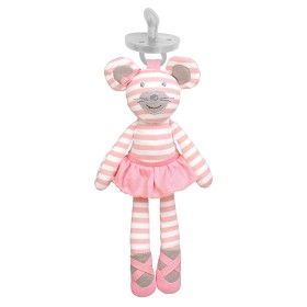 Bild på Apple Park Farm Buddies Napphållare Ballerina Mus EKO (Rosa)