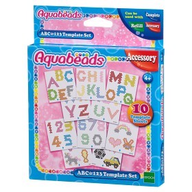 Bild på Aquabeads - Mall-set med siffror och bokstäver