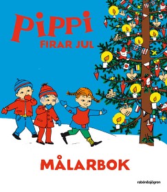 Bild på Astrid Lindgren Pippi firar jul (Målarbok)