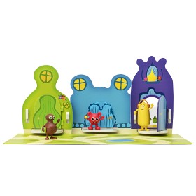 Bild på Babblarna Hus + figurer (B-familjen)