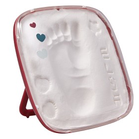 Bild på Baby Art Hello Baby Burgundy Gipsavtryck
