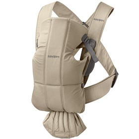 Bild på BabyBjörn Bärsele Mini Vävd (Beige)