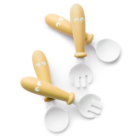Bild på BabyBjörn Bestickset 2-pack (Blekgul)
