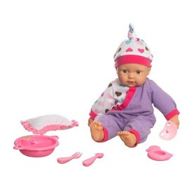 Bild på Babydocka Alisa 40 cm med mjuk (Lila)