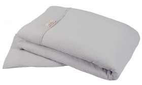 Bild på Babymatex Påslakanset Muslin Spjälsäng (Soft Grey)
