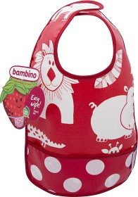 Bild på Bambino Haklapp Easy Wipe (Röd)