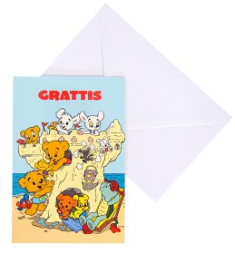 Bild på Bamse Gratulationskort (Sandslott)