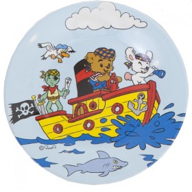 Bild på Bamse Tallrik Båtfärd