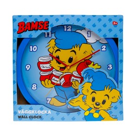 Bild på Bamse Väggklocka (Blå)