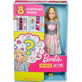 Bild på Barbie Careers Surprise Blond docka med kläder och tillbehör