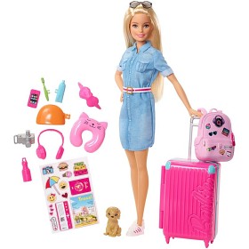 Bild på Barbie Docka på resa med tillbehör