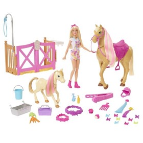 Bild på Barbie Fall Feature Häst och docka