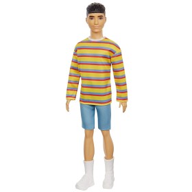 Bild på Barbie Ken Fashionista Docka Oversized randig tröja