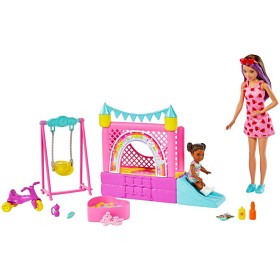 Bild på Barbie Skipper Barnvakt Hoppborg