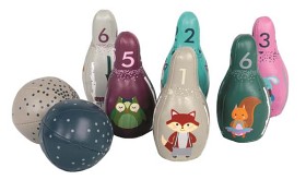 Bild på Barbo Toys Forest Friends Mjukt bowlingset