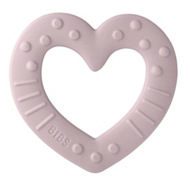 Bild på BIBS Baby Bitie Bitring (Heart Pink Plum)