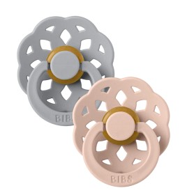 Bild på BIBS Boheme Latex Napp 2-pack 0-6m (Cloud/Blush)