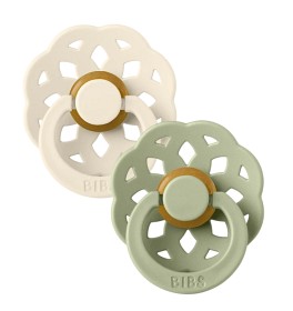 Bild på BIBS Boheme Latex Napp 2-pack 6-18m (Ivory/Sage)