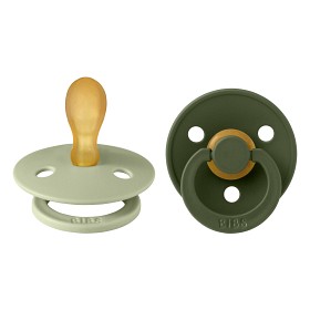Bild på BIBS Colour 2-pack Latex Napp 6-18 mån (Sage/Hunter Green)
