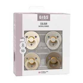 Bild på BIBS Colour Latexnapp 4-pack Size 2 (Ivory/Sand/Vanilla/Dark Oak)