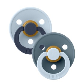 Bild på BIBS Colour Studio Fusion Latexnapp 2-pack Size 2 (Baby Blue/ Petrol Mix)