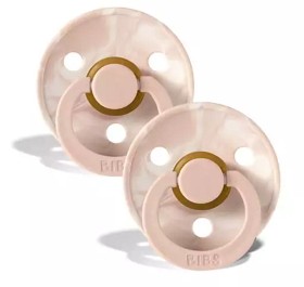 Bild på BIBS Colour Tie Dye Latex Napp 2-pack 0-6 m (Blush Ivory)