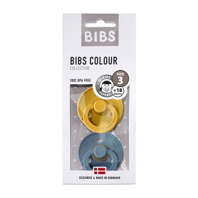 Bild på BIBS Napp Colour 2-pack 18m+ (Mustard/Petrol)