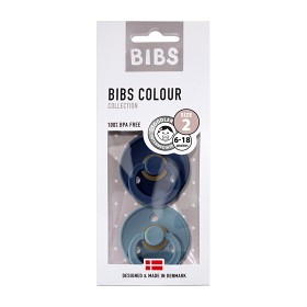 Bild på BIBS Colour Latex Napp 2-pack 6-18m (Deep Space/Petrol)