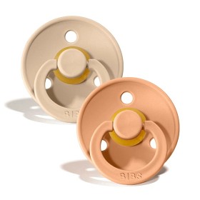 Bild på BIBS Colour Latex Napp 2-pack 6-18m (Vanilla/Peach)