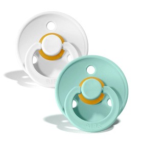 Bild på BIBS Napp Colour 2-pack 6-18m (White/Mint)