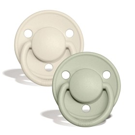 Bild på BIBS De Lux Latex Napp 2-pack 6-18m (Ivory/Sage)