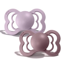 Bild på BIBS Supreme Silikon Napp 2-pack 6-18m (Dusky Lilac/Heather)