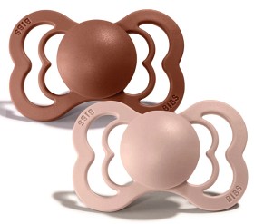 Bild på BIBS Supreme Latex Napp 2-pack 0-6 m (Woodchuck & Blush)