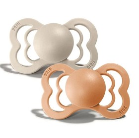 Bild på BIBS Supreme Latex Napp 2-pack 0-6m (Vanilla/Peach)